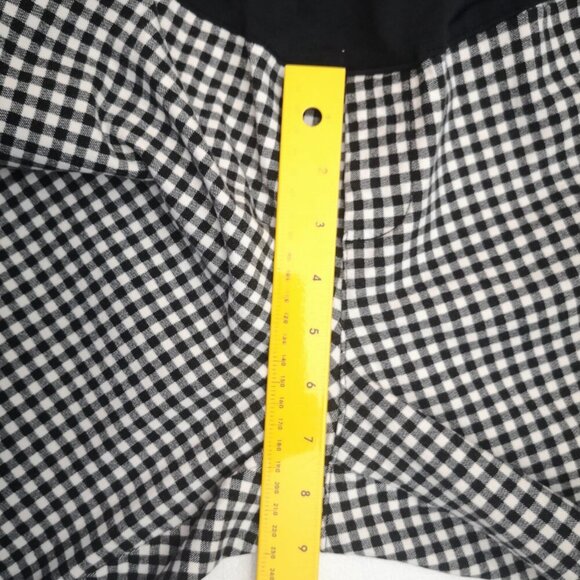 Old Navy Maternity Size 16 Black & White Checked Pull On Style Pixie Pants - Picture 10 of 11